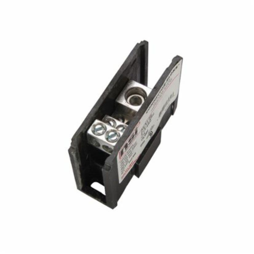 NSi Connector Bloks™ AS-K1-H6 Single Primary Power Distribution Block, 600 VAC, 175 A, 1 Poles, 14 to 2/0 AWG Wire, Aluminum